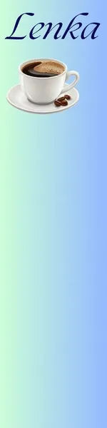 Reklame for kaffe på Lenka